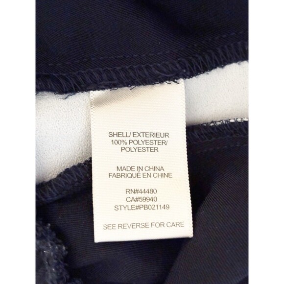 Fourteenth Place Womens Pants Small Blue With White Stripe Pants Cropped - Picture 7 of 7